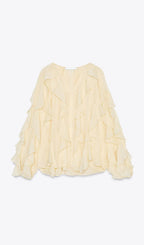 BLUSA CON VOLANTES