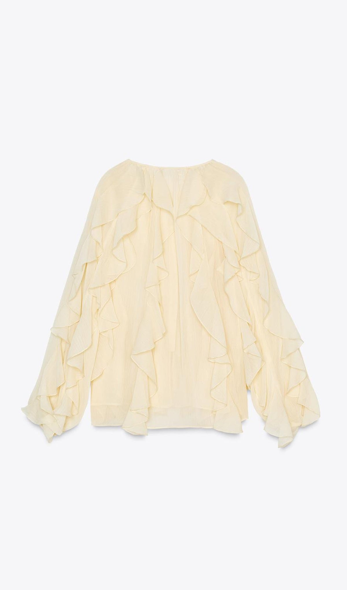 BLUSA CON VOLANTES