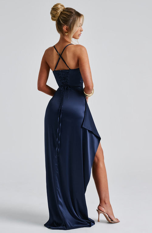 Abito lungo Helen - Blu navy